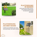 Homezie Lichterkette mit Solarenergie | IP65 Wasserdicht | Mit Fernbedienung | S14 LED-Lampen | Solar-Gartenbeleuchtung