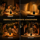 Homezie LuxeTouch | 2 Stück | Kabellose Tischlampe | Wasserdicht | USB aufladbar | Touch Control | Esstischlampe | Atmosphärische Beleuchtung