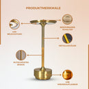 Homezie ElegantGlow | Tischleuchte | Warmes Licht | Einstellbare Helligkeit | Wiederaufladbar über USB-C