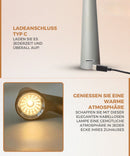 Homezie StandGlow | Stehende Tischlampe | Einzigartiges Design | Lange Batterielaufzeit | Nachtlicht | Kabellose Lampe