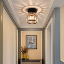 Homezie Kristall-Deckenleuchte | Elegantes Kristallglas mit Metallrahmen | Stilvolle Beleuchtung für Flur und Wohnräume