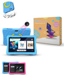 KidWorld® Kindertablet Pink & Blau | 4GB RAM + 64GB Speicher | 5000 mAh | 10 Zoll Bildschirm | Android 13 | Tablet für Kinder