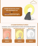 Homezie Tageslichtlampe | Wake-up-Licht | White-Noise-Maschine | Eingebaute Timer | 10.000 Lux | Lichttherapielampe