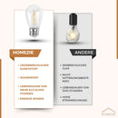 Homezie Lichterkette mit Solarenergie | IP65 Wasserdicht | Mit Fernbedienung | S14 LED-Lampen | Solar-Gartenbeleuchtung