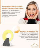 Homezie Tageslichtlampe | Wake-up-Licht | White-Noise-Maschine | Eingebaute Timer | 10.000 Lux | Lichttherapielampe