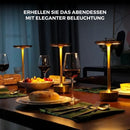 Homezie ElegantGlow | Tischleuchte | Warmes Licht | Einstellbare Helligkeit | Wiederaufladbar über USB-C