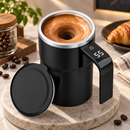 Homezie Selbstrührbecher | 380 ml, automatisches Rühren und Temperaturanzeige | Für Kaffee, Tee und Mischgetränke