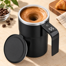 Homezie Selbstrührbecher | 380 ml, automatisches Rühren und Temperaturanzeige | Für Kaffee, Tee und Mischgetränke