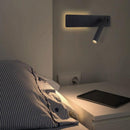 Homezie LED-Wandleuchte | Drehbarer Lesespot mit Ambientelicht | Flexible Beleuchtung für Schlafzimmer und Wohnräume
