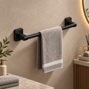 Homezie Handtuchhalter | Aluminium, wandmontiert und platzsparend | Für Badezimmer, Gäste-WC und Waschküche