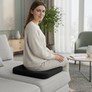 Homezie Ergonomisches Sitzkissen | Rutschfeste Unterseite, formstabil und pflegeleicht | Für Auto, Büro und längeres Sitzen