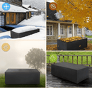 Homezie Gartenmöbel-Abdeckung | Wasserabweisendes , UV-beständig & Ganzjahresschutz | Schutzhülle für Tische, Stühle und Loungesets