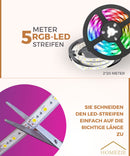 Homezie® LED-Streifen | 5 Meter | Mit App und Fernbedienung | LED-Beleuchtung