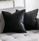 Homezie Samtkissenbezug | Weiche Samtoberfläche, verdeckter Reißverschluss | Für Sofa und Schlafzimmer