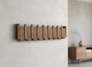 Homezie Wandgarderobe | Klappbare Holzhaken im Klavierdesign | Stilvolle Aufbewahrung für Flur und Eingangsbereich
