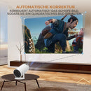 Homezie Beamer® | Erneuerter Stativ | WiFi, HDMI, Bluetooth | 4K-Unterstützung | Android 11 | Projektor