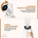 Homezie Beamer® | Erneuerter Stativ | WiFi, HDMI, Bluetooth | 4K-Unterstützung | Android 11 | Projektor