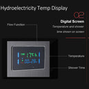 Homezie Duschpaneel | Schwarzes Nickel, 6 Funktionen mit LED-Beleuchtung | Für Dusche und Wellnessbereich