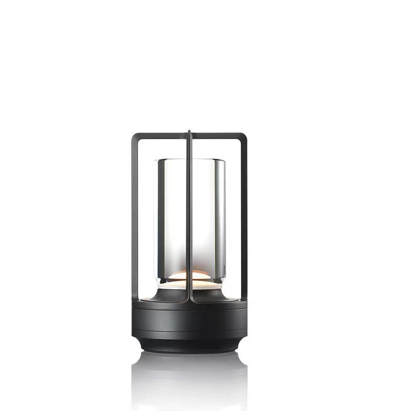 Homezie.de-Ambient Lantern Table Lamps-Homezie Tischlampe | Kabellos | Drei-Stufen-Dimmfunktion | Ideal für Innen- und Außenbereiche