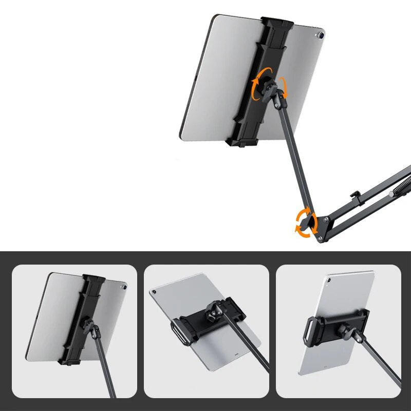 Homezie.de-Bettina - Verstelbare Tablet Houder - €30-Homezie Tabletständer | 360° drehbar | Ergonomische Halterung für entspanntes Tablet-Nutzung