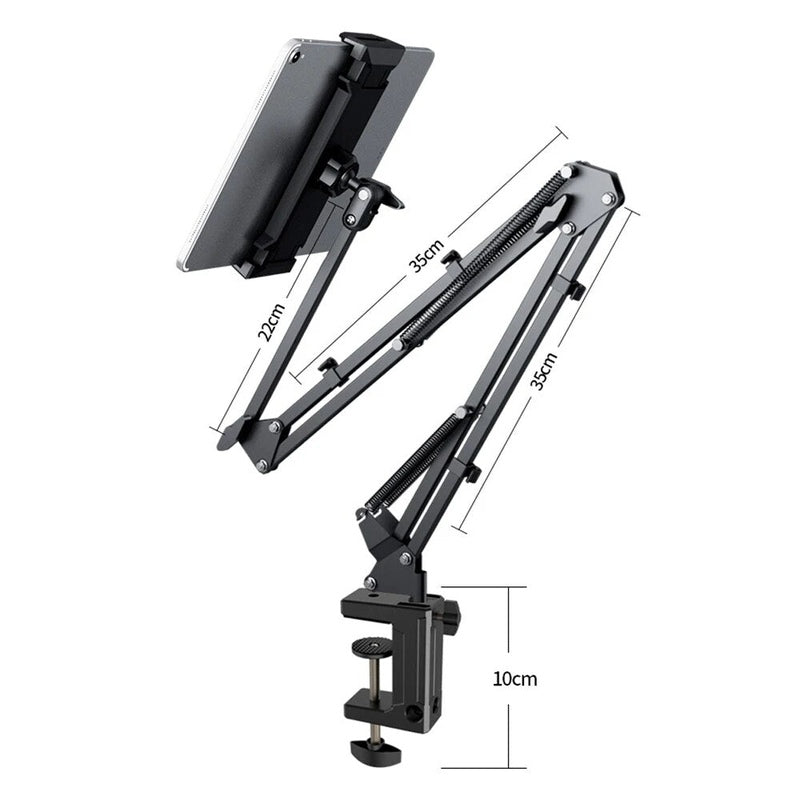 Homezie.de-Bettina - Verstelbare Tablet Houder - €30-Homezie Tabletständer | 360° drehbar | Ergonomische Halterung für entspanntes Tablet-Nutzung