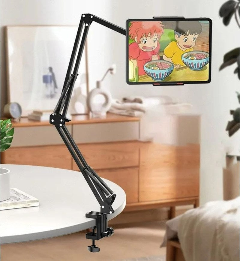 Homezie.de-Bettina - Verstelbare Tablet Houder - €30-Homezie Tabletständer | 360° drehbar | Ergonomische Halterung für entspanntes Tablet-Nutzung