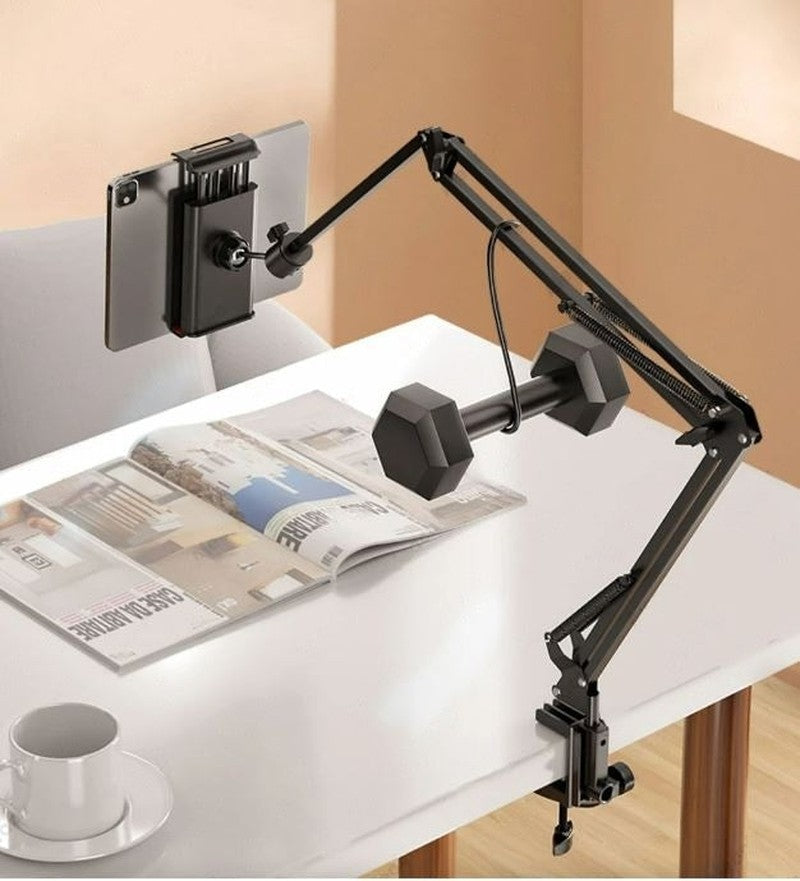 Homezie.de-Bettina - Verstelbare Tablet Houder - €30-Homezie Tabletständer | 360° drehbar | Ergonomische Halterung für entspanntes Tablet-Nutzung