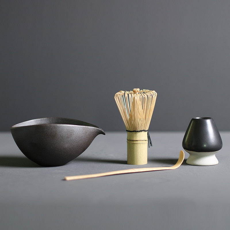 Homezie Matcha Set | Traditionelles Bambus und Keramik | Für authentische Teezeremonien zu Hause