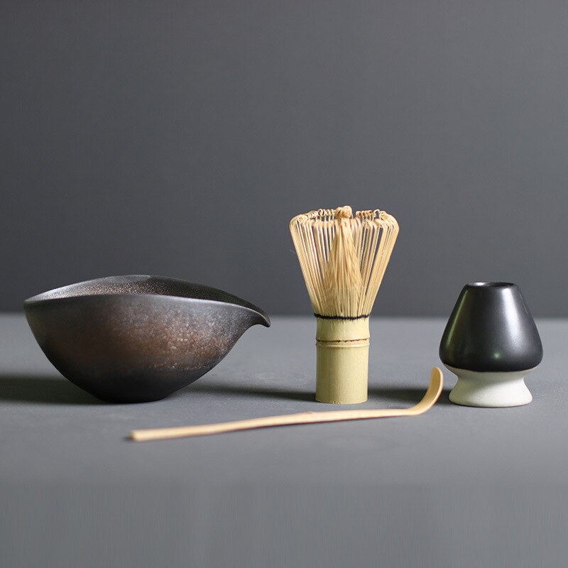 Homezie Matcha Set | Traditionelles Bambus und Keramik | Für authentische Teezeremonien zu Hause