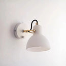 Homezie.de-Cream Glass Rotating Sconce-Homezie Wandleuchte | Drehbar | Hardwired Version mit Zugschalter