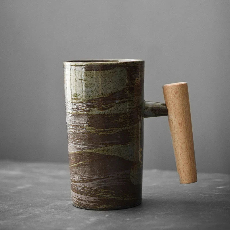 Homezie.de-Cups-Homezie Kaffeetasse | Edo-Zeit Stil | Elegantes Trinkgefäß für Kaffee und Tee