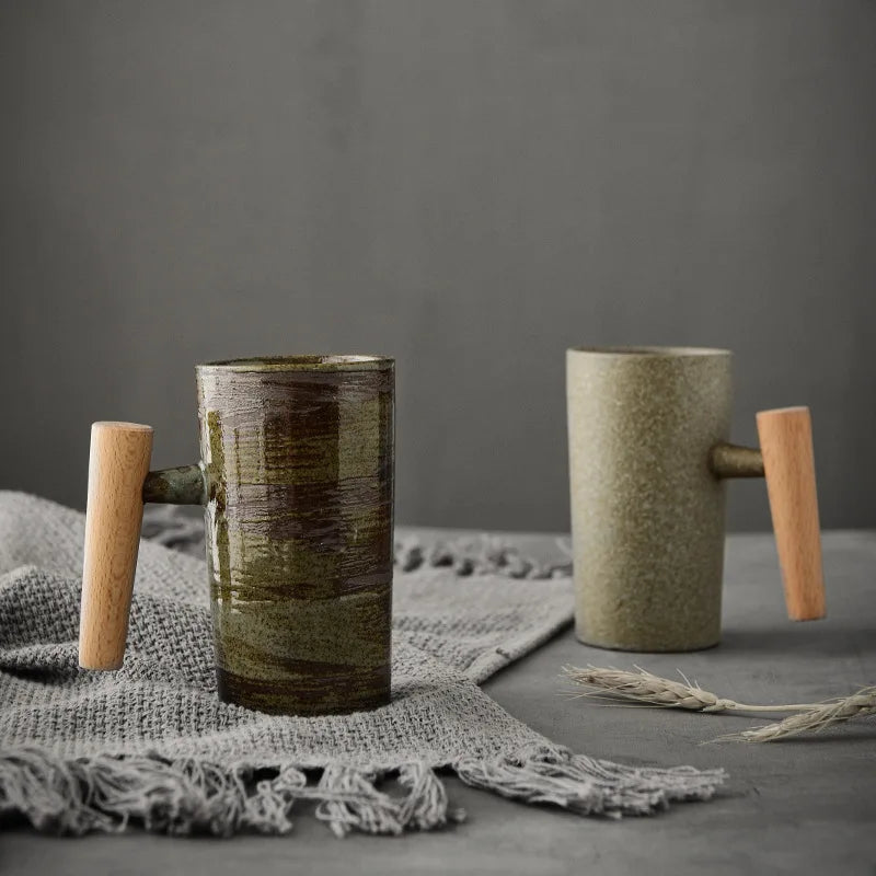 Homezie.de-Cups-Homezie Kaffeetasse | Edo-Zeit Stil | Elegantes Trinkgefäß für Kaffee und Tee