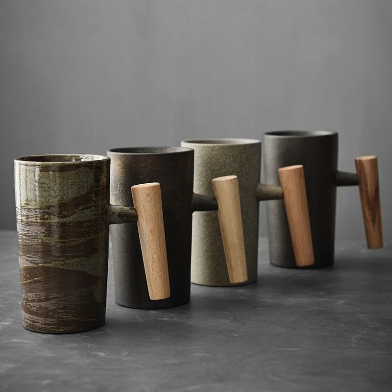 Homezie.de-Cups-Homezie Kaffeetasse | Edo-Zeit Stil | Elegantes Trinkgefäß für Kaffee und Tee