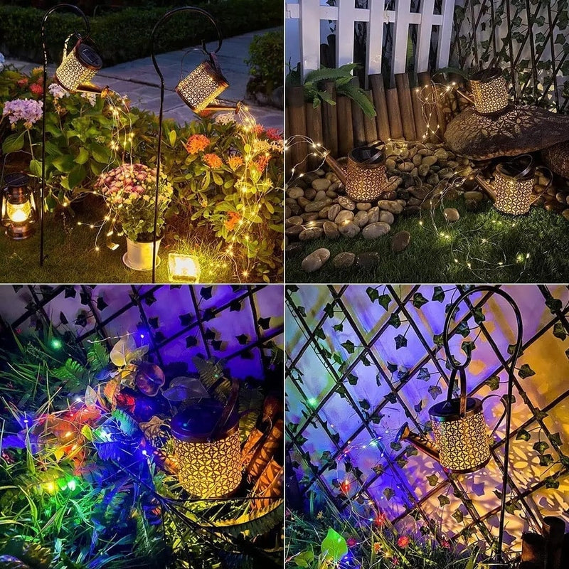 Homezie.de-Garden lights-Homezie Gartenlampe | Solarenergie | Elegante Wasserfall-Optik für den Außenbereich
