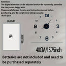 Homezie.de-Homezie 3D LED Digitale Wandklok | Großes Stilvolles Display mit Acrylgehäuse | Ideal für Wohnzimmer & Schlafzimmer, Perfekt als Geschenk