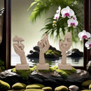 Homezie.de-Homezie Abstracte Masker Beeldjes Set | Aus Harz Gefertigt | Ideal Für Zuhause Und Büro Dekoration