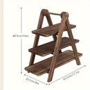 Homezie.de-Homezie Aufbewahrungsregal | Vintage Holz | Perfekt Für Küche, Badzimmer Oder Büro