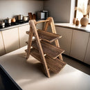 Homezie.de-Homezie Aufbewahrungsregal | Vintage Holz | Perfekt Für Küche, Badzimmer Oder Büro