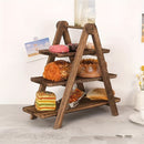 Homezie.de-Homezie Aufbewahrungsregal | Vintage Holz | Perfekt Für Küche, Badzimmer Oder Büro