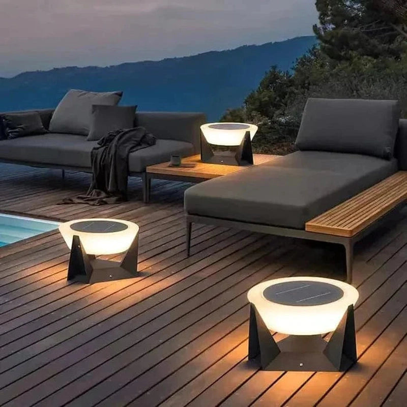 Homezie.de-Homezie Außenbeleuchtung | Solarbetrieben | Selbstladende Lampe für alle Wetterbedingungen