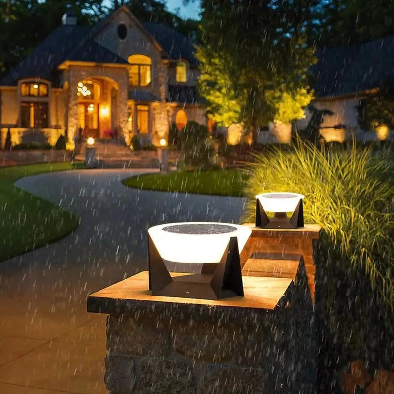 Homezie.de-Homezie Außenbeleuchtung | Solarbetrieben | Selbstladende Lampe für alle Wetterbedingungen