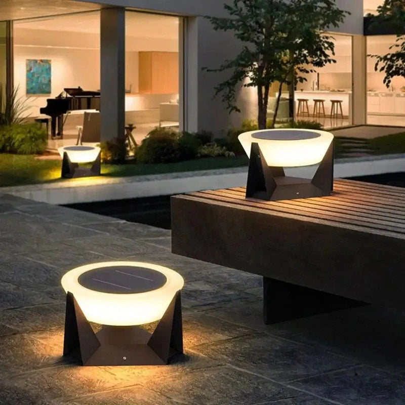 Homezie.de-Homezie Außenbeleuchtung | Solarbetrieben | Selbstladende Lampe für alle Wetterbedingungen