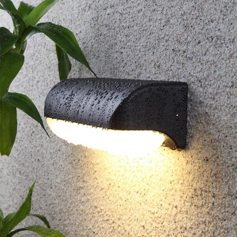 Homezie.de-Homezie Außenwandleuchte | Aluminium & Acryl | Perfekt für Terrasse und Balkon