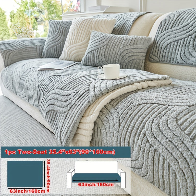 Homezie.de-Homezie Bankbezug | Plüsch Antislip | Haustierfreundlich, Waschbar