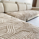 Homezie.de-Homezie Bankhoezen Set | 2 Stück Glam Style Plüsch | Geeignet für Haustiere und Maschinenwaschbar