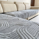 Homezie.de-Homezie Bankhoezen Set | 2 Stück Glam Style Plüsch | Geeignet für Haustiere und Maschinenwaschbar