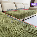 Homezie.de-Homezie Bankhoezen Set | 2 Stück Glam Style Plüsch | Geeignet für Haustiere und Maschinenwaschbar