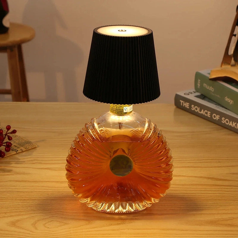 Homezie.de-Homezie Drahtlose Flaschenlampe | 3 Farben + RGB | Dekorative Nachttischlampe für Zuhause, Restaurant und Bar