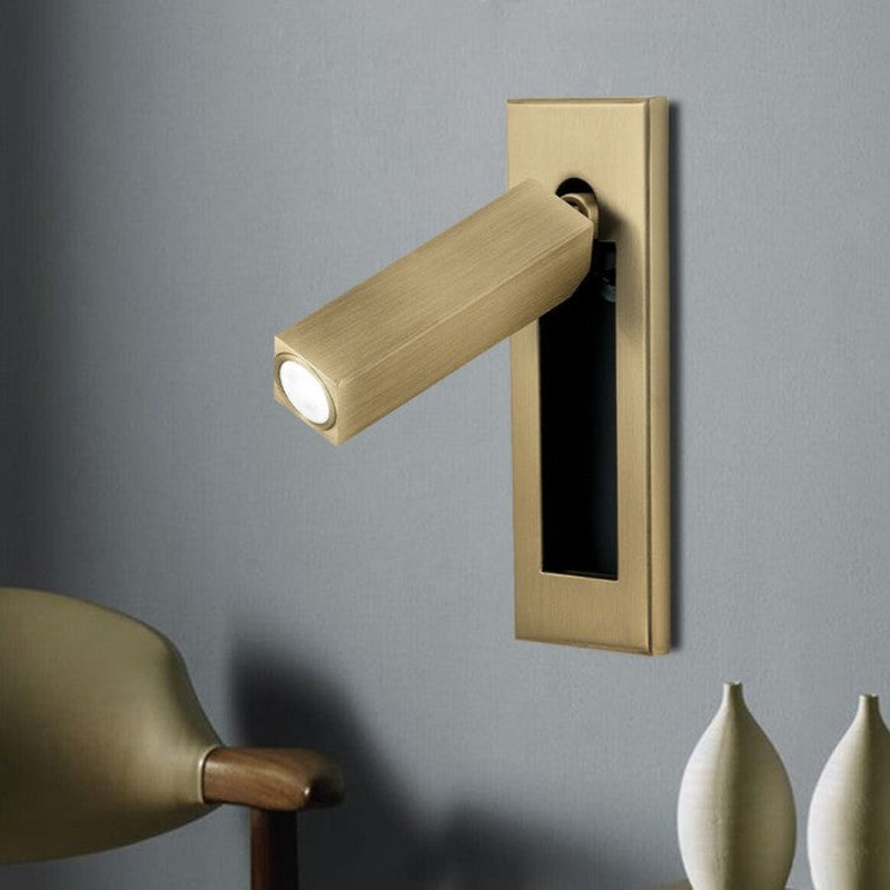 Homezie.de-Homezie Eingebaute Wandleuchte | Verstellbare LED | Perfekt zum Lesen im Bett