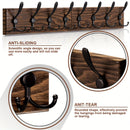 Homezie.de-Homezie Hakenleiste Wandmontage | Holz mit 8 Haken | Für Jacken und Rucksäcke im Eingangsbereich